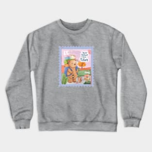 Bears on a journey of 'Build his own future' Crewneck Sweatshirt